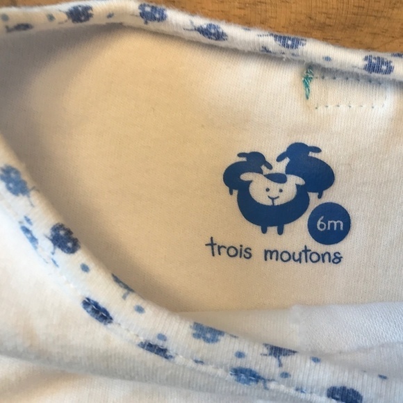 Trois moutons Short sleeve Onesie Baby Size 6m - Picture 3 of 3